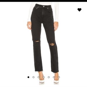 High rise Agolde jeans, black, size 29